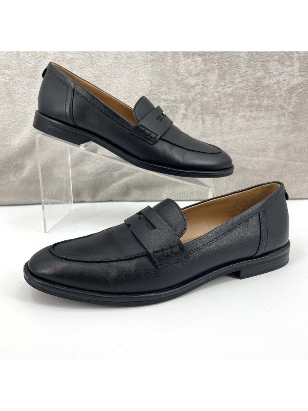 Sam Edelmans Signature Collection Brinn Loafer Black Leather Preppy